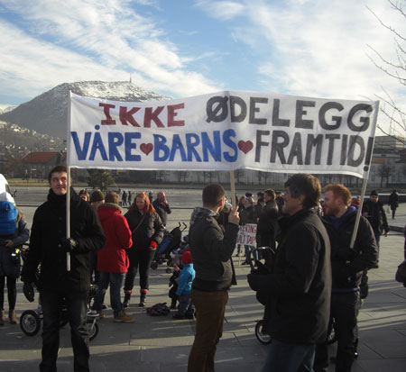 Plakat ikk eødlegg våre barns fremtid